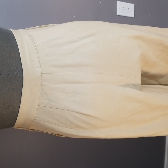 100% pure silk Ports International high waisted wide leg trousers side buttons - Picture 8 of 13